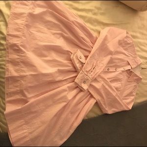 Brooks brothers pink shirt dress.